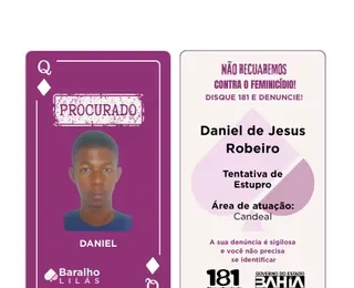 Suspeito de estupro listado no Baralho do Crime Lilás é preso na Bahia