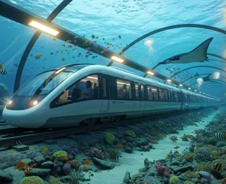 Trem submarino promete atravessar o oceano em 40 minutos e ligar dois continentes