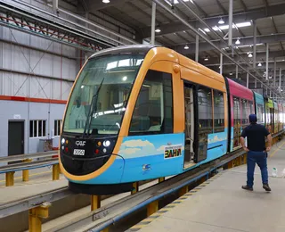 VLT de Salvador: primeiro trem chegará antes do previsto e antecipa testes