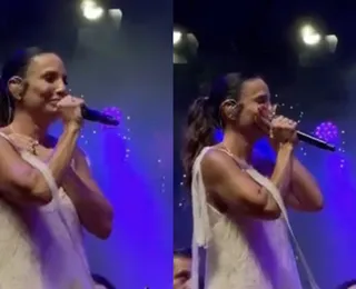 Vídeo: Ivete surge emocionada ao cantar música romântica após separação