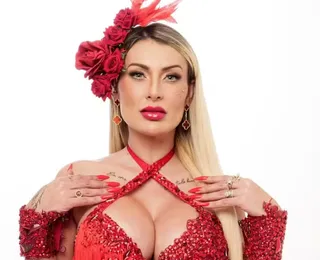 Andressa Urach revela fantasia com 300 mil cristais para o Carnaval