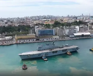 Gratuito! Maior navio de guerra da América Latina chega a Salvador