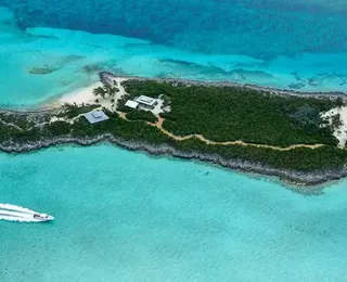 Ilha dos sonhos nas Bahamas pertence a astro de Hollywood