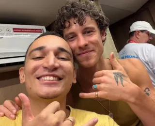 João Gomes encontra Shawn Mendes em Salvador: "Falta só o CPF"