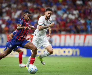 Na raça, Bahia arranca empate com o Fluminense na Fonte Nova