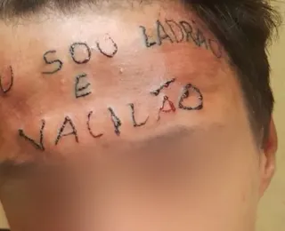 'Sou ladrão e vacilão': jovem que teve a testa tatuada volta a ser preso