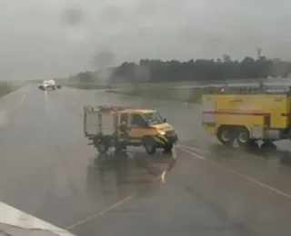 Turbina pega fogo e voo tem decolagem interrompida