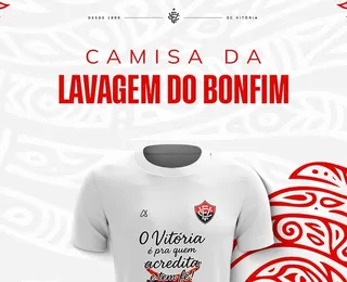 Vitória esgota estoque de camisa da Lavagem do Bonfim em duas horas