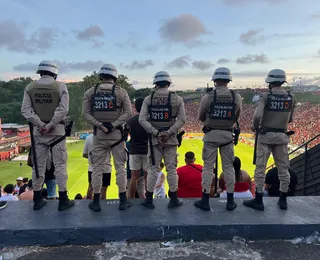 Vitória x Flamengo: PM monta esquema especial de segurança para partida