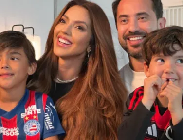 Filhos de Éverton Ribeiro são convidados ao vestiário do Real Madrid - Imagem