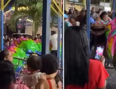 Vídeo: brinquedo de parque tomba e assusta público em Alagoinhas - Imagem