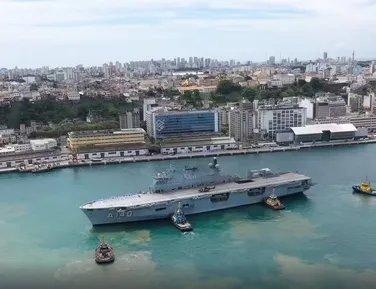 Gratuito! Maior navio de guerra da América Latina chega a Salvador - Imagem
