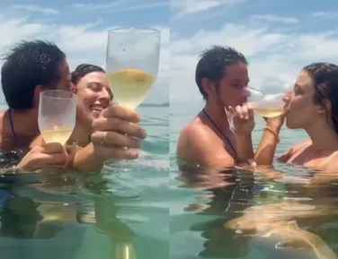 Regina Casé registra pedido de casamento entre artistas na Bahia - Imagem