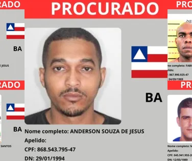 Bahia tem cinco nomes na lista de criminosos mais procurados do Brasil - Imagem