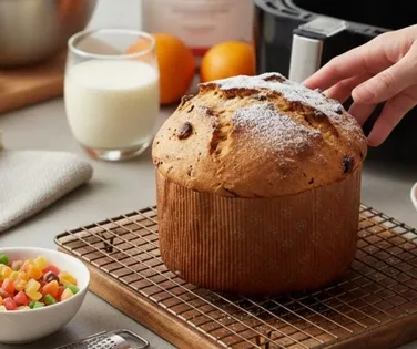 Panetone na airfryer: é possível fazer e resultado impressiona - Imagem