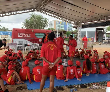 Projeto Anjinho das Águas ensina crianças a prevenir acidentes no mar - Imagem