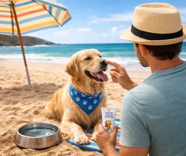 Protetor solar para cães: o item 'estranho' que pode salvar a vida do seu pet no verão - Imagem