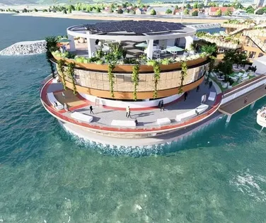 Shopping flutuante? Complexo gigante sobre o mar conquista o litoral - Imagem