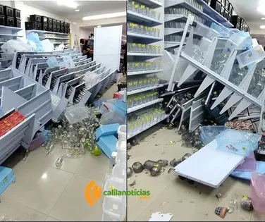 Funcionária de loja fica ferida após prateleira desabar na Bahia - Imagem