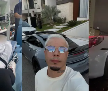 Funkeiro é preso após atropelar jovem com Porsche em gravação de clipe - Imagem
