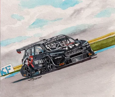 Ilustrador baiano une arte e velocidade em cobertura global de automobilismo - Imagem