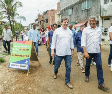 Jerônimo Rodrigues vistoria obra que vai mudar cenário na Cidade Baixa - Imagem