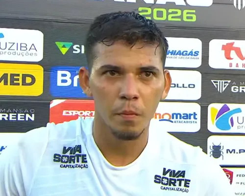 Dudu Miraíma critica o gramado, mas não aponta influência no empate - Imagem