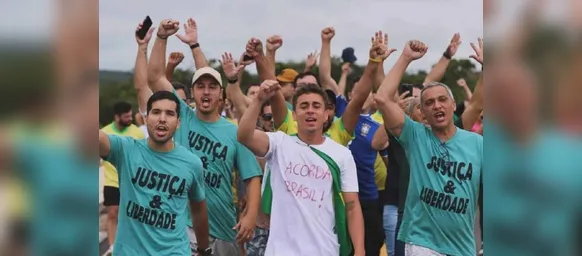 No fim da caminhada, Nikolas pede que apoiadores não façam invasões - Imagem