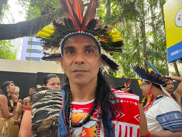 "Salvador é território indígena", afirma Caboclo Cobre no Bloco Apache - Imagem