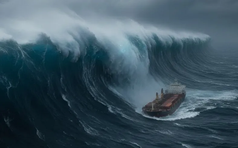 Ondas gigantes de 35 metros assustam cientistas no Oceano Pacífico - Imagem