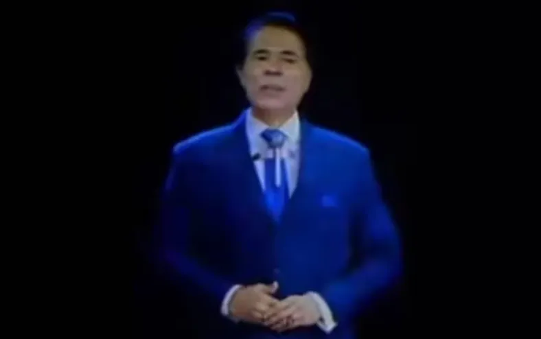 Silvio Santos feito por IA ‘discursa’ em inauguração do SBT News - Imagem