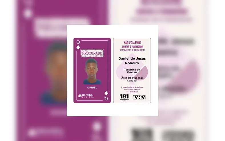 Suspeito de estupro listado no Baralho do Crime Lilás é preso na Bahia - Imagem