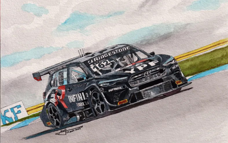 Ilustrador baiano une arte e velocidade em cobertura global de automobilismo - Imagem