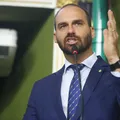 Eduardo Bolsonaro se empolga com apoio de Angelo Coronel a Flávio imagem