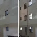 Mulher pula do segundo andar com filha no colo para fugir de agressões imagem
