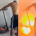 Patinete elétrico explode dentro de apartamento e assusta família imagem
