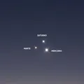 Veja quando o “triângulo planetário” ficará visível no céu do Brasil imagem