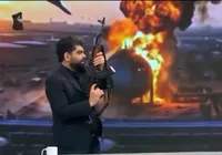 Apresentador de TV dispara fuzil durante transmissão ao vivo; veja