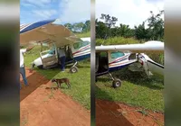 Avião com crianças cai em aldeia indígena no Pará