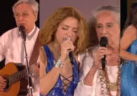 Caetano, Ivete e Bethânia levam Bahia ao show de Shakira no RJ