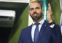 Eduardo Bolsonaro se empolga com apoio de Angelo Coronel a Flávio imagem