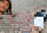 Homem é morto na Bahia e sigla de facção é escrita ao lado do corpo imagem