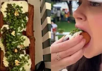 Influenciadora paga R$ 500 em hot dog durante viagem