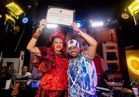 Marta Góes recebe o título de cidadã soteropolitana em seu camarote