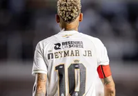 Neymar está fora do jogo contra o Bahia no Campeonato Brasileiro