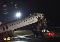 Piloto e copiloto morrem em colisão entre avião e caminhão em aeroporto