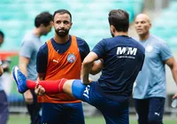 Titular do Bahia não participa de treino e é dúvida para o Ba-Vi