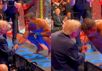 Trump elogia brasileiro durante UFC: “Bonito demais para ser lutador”