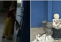 Turista argentina é presa ao destruir estátua de Padre Cícero imagem