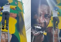 Virginia é apagada de mural decorado após término com Vini Jr